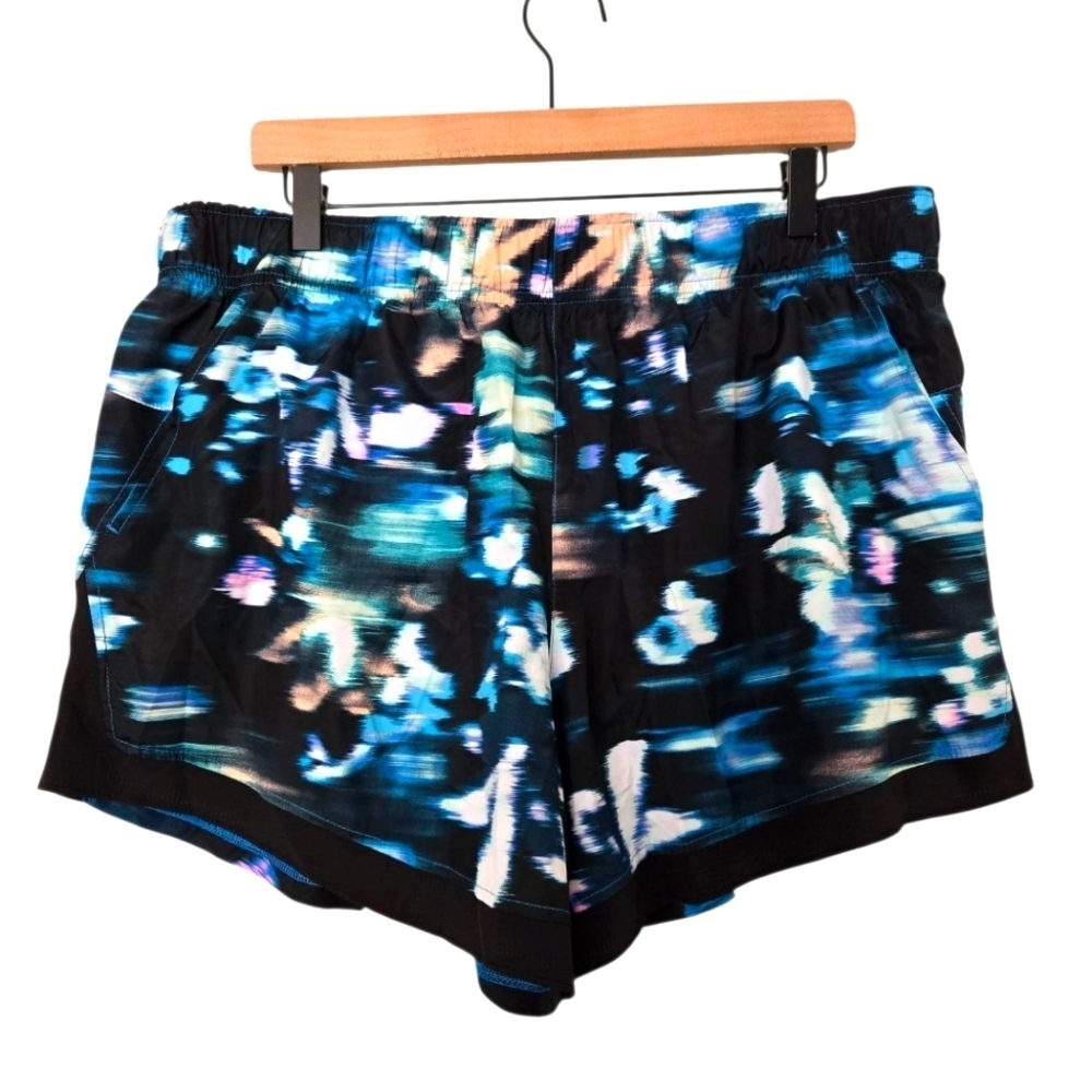 Athletic Works Black and Blue Athletic Shorts Size XL